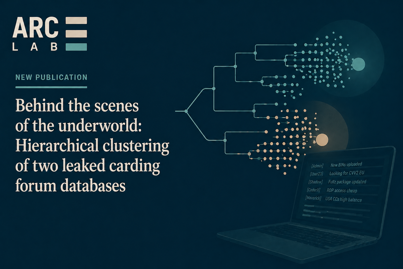 Behind the scenes of the underworld: Hierarchical clustering of two leaked carding forum databases